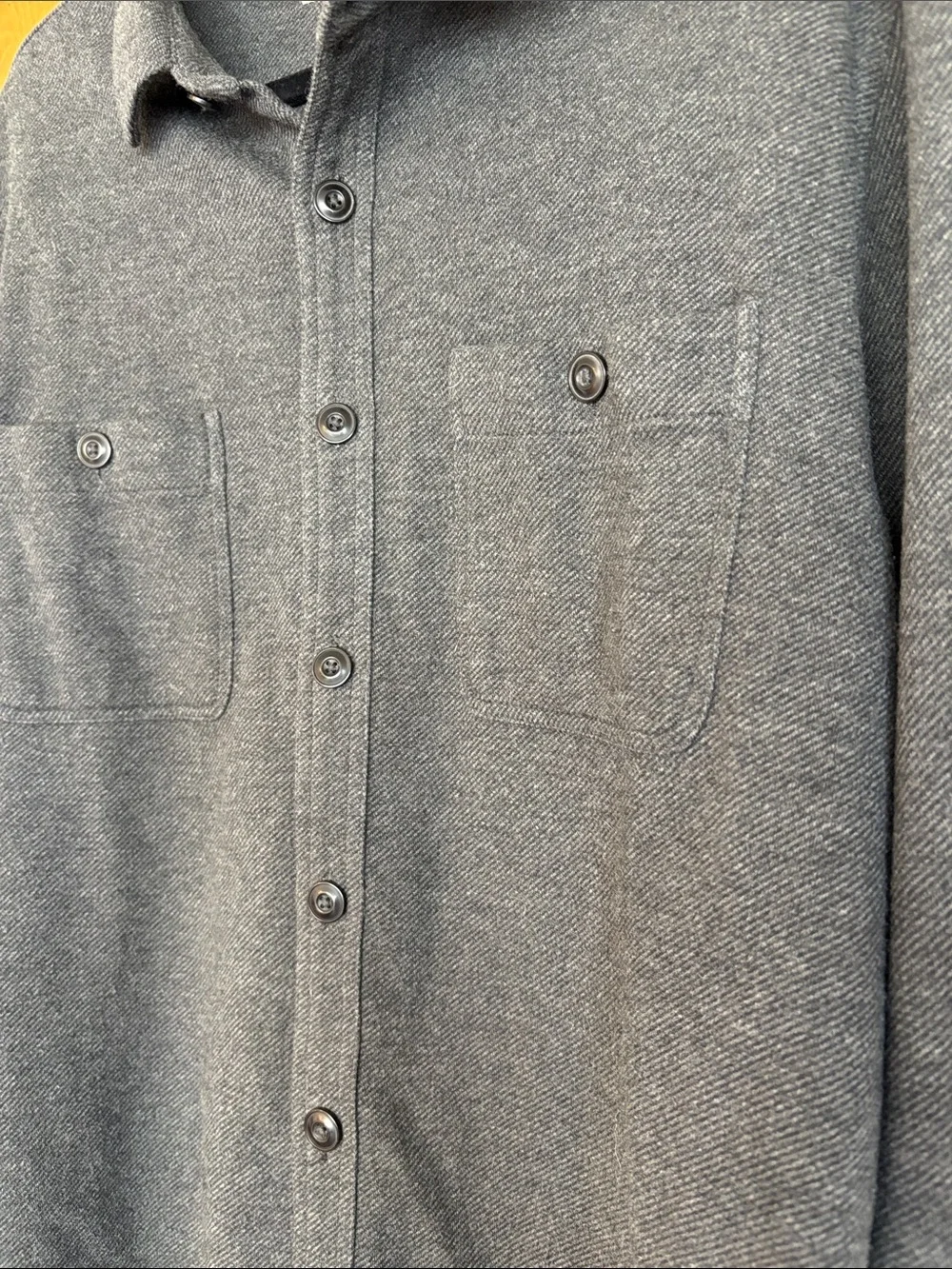 Marine Layer Pacifica Stretch Twill Overshirt - gray - larger